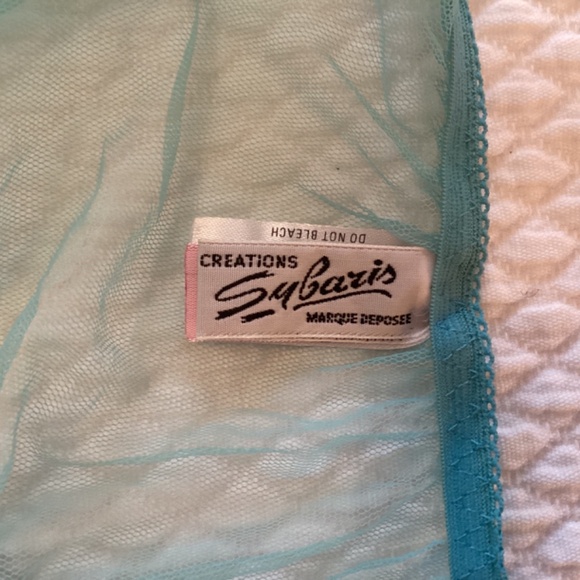 *NWOT* Vintage Agent Provocateur Mesh Lingerie Set - Ice Blue with Pink Rosettes - Picture 13 of 16